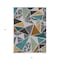 Homeroots 5' X 8' Gray Copper And Brown Geometric Washable Indoor Outdoor Area Rug 600367 - alternate 5
