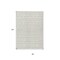 Homeroots 8' X 10' Ivory And Beige Geometric Washable Indoor Outdoor Area Rug 613780 - alternate 2