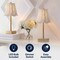Jonathan Y Willow 11 in. Coastal Bohemian Metal and Rattan Tapered Cordless Rechargeable Integrated Dimmab, 2PK JYL5514D-SET2 - alternate 3