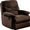 Homeroots 35" Chocolate Microfiber Recliner 320535 - alternate 3