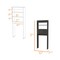 Homeroots 25" Black Wood Freestanding Single Door Bathroom Vanity 488500 - alternate 2