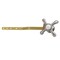 Kingston Brass Front Mount Toilet Tank Lever, Brushed Nickel KTTX8 - alternate 1