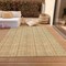 Homeroots 5' X 8' Wheat Gold And Gray Striped Washable Indoor Outdoor Area Rug 615105 - alternate 6