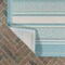 Jonathan Y Haynes Modern Double Stripe Aqua/Beige 5 ft. x 8 ft. Indoor/Outdoor Area Rug SMB202A-5 - alternate 2
