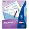 Avery Write & Erase Pocket Plastic Dividers, 8-Tab Set, Multicolor, 24PK 16177 - alternate 2