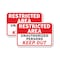 Signmission Restricted Area Unauthorized Persons Keep Out, 18'' X 24'' 2 Signs, Heavy Gauge Aluminum, 2PK A-1824-2PACK-2899 - alternate 1