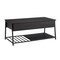 Monarch Specialties Coffee Table 42"L, Cocktail, Lift-top, Rectangular, Black Laminate, Black Metal, Contemporary I 3820 - alternate 1
