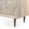 Homeroots 72in Ivory Solid Wood Cabinet Enclosed Storage Distressed TV Stand 489505 - alternate 5