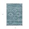 Homeroots 8' X 10' Teal Blue And Aqua Southwestern Washable Indoor Outdoor Area Rug 588735 - alternate 3