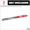 Milwaukee Tool 12 in L x 8 TPI Reciprocating Saw Blade, 3 PK 48-00-5303 - alternate 5