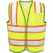 Neiko Safety Vest with Pockets, 3 Pocket, High Visibility Vest, Reflective Strips, Zipper Front 3X-Large 53982A - alternate 1