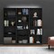Homeroots 71" Black Five Tier Bookcase 546343 - alternate 4