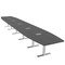Skutchi Designs 22 Person Conference Table With Power Unit | 22' Boat Table | Harmony Series HAR-BOT-48X264-T-WA7949-ESIL - alternate 1
