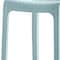 Homeroots Set of Four 30" Baby Blue Heavy Duty Plastic Low Back Outdoor Bar Height Chairs 565353 - alternate 3