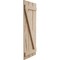 Ekena Millwork Rustic Three Board Joined Board-n-Batten Hand Hewn Faux Wood Shutters w/Z-Board, 16 1/2W x 82H, PR SHUBJZ16X82HHPR - alternate 7