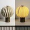 Jonathan Y Quincy 11" Modern Minimalist Paper Pleated Orb Accent LED Table Lamp, Natural JYL9103B - alternate 4