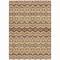 Homeroots 5' X 8' Gold Brown And Beige Moroccan Washable Indoor Outdoor Area Rug 594323 - alternate 5