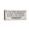 Homeroots 9" X 24" White and Black If You Want Breakfast Wood Wall Decor 489609 - alternate 4
