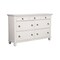 Homeroots 62" White Solid Wood Seven Drawer Double Dresser 524108 - alternate 5