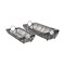 Homeroots Set of Two Gray Metal Indoor Outdoor Serving Tray With Handles 376049 - alternate 1