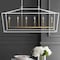 Jonathan Y Pagoda 49" 6-Light Classic Traditional Metal Linear Cage Lantern LED Pendant, White/Brass Gold JYL7439E - alternate 4