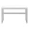 Homeroots Adjustable White and Gray Wood and Metal Sled Computer Desk 490021 - alternate 4