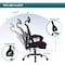 Simple Deluxe Retractable Footrest Ergonomic Swivel Office Chair with Lumbar Support Pillow and Padded Armrests 3A88FNCHAIRC3509WBK01 - alternate 2