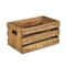 Homeroots Set of Three Brown Solid Wood Crate, 3PK 487685 - alternate 5