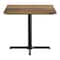Flash Furniture Commercial 36" Natural HPL Tabletop with Black Table Height X Base ST-SQ36-NAT-T3030-GG - alternate 4