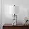 Jonathan Y Elizabeth 24.25" Contemporary Coastal Alabaster LED Table Lamp with Body Night Light, Black/White JYL8507A - alternate 4