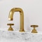 Vigo Hart Two Handle Three-Hole Widespread Bathroom Faucet in Matte Brushed Gold VG01305MG - alternate 4