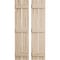 Ekena Millwork Rustic Two Board Spaced Board-n-Batten Riverwood Faux Wood Shutters, 11 1/2W x 76H, PR SHUBSS11X76RWPR - alternate 1