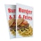 Signmission Burger & Fries, Plastic Signs Only 24 Inch x 36 Inch, Corrugated Plastic, 2PK CSB-2436-2PACK-Burger & Fries - alternate 1