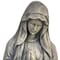 Homeroots 32in Gray Polyresin Virgin Mary Outdoor Statue 521179 - alternate 4