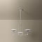 Troy Lighting Pacific 27.25in wide 3 Light Integrated LED Chandelier in Warm Silver Leaf F2127-WSL - alternate 3