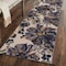 World Rug Gallery Modern Bright Flowers Non-Slip Runner Rug 2 ft 7 in x 6 ft Cream 503CREAM27X6 - alternate 1
