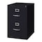 Hirsh 18" W 2 Drawer Vertical File Cabinet, Black, Legal 14413 - alternate 2