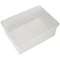 Basicwise Storage Container, 10-1/2 in L x 14 in W x 5-1/2 in H, Clear, Plastic QI003259.3 - alternate 4