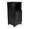 Happimess Serene 27.5"H Handcrafted Acacia Wood Bathroom Freestanding Floor Bathroom Storage Cabinet w/Louver SHF2001C - alternate 1