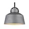 Homeroots Pebbled Gray Bowl Shape Outdoor Wall Light 398478 - alternate 4