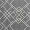 Homeroots Charcoal and Off White Geometric Queen Cotton Coverlet With Fringe 548242 - alternate 6