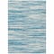 Homeroots 5' X 8' Teal Blue And Ivory Abstract Washable Indoor Outdoor Area Rug 613128 - alternate 4