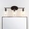 Jonathan Y Jayne 23" 3-Light Iron/Seeded Glass Cottage Rustic LED Vanity Light, Oil Rubbed Bronze JYL7547A - alternate 4