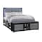Global Furniture Usa Contemporary Emma Black/Grey Queen Bed With Led And Usb EMMA-BLACK/GREY-QB W/ LED & USB - alternate 2