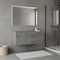 Homeroots 48" Gray Wood Freestanding Bathroom Vanity With White Sink And Two Drawers 627410 - alternate 2