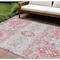 Homeroots 8' X 10' Blush Sky Blue And Brown Oriental Washable Indoor Outdoor Area Rug 597671 - alternate 1