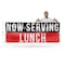 Signmission Now Serving Lunch, 48 Inch x 120 Inch, Vinyl Banner B-120-30765 - alternate 4
