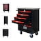 Wrightmaster 22 in. W x 13.6 in. D 6-Drawer Metal Roller Cabinet Tool Chest in Black ZR-245253 - alternate 3