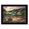 Homeroots Lakefront Camping II 1 Black Framed Print Wall Art 415878 - alternate 1