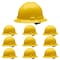 Malta Dynamics Full Brim Hard Hat, Polyethylene, 4 Point Ratchet, Type 1, Class E and G, Yellow HHY2004-Case - alternate 3